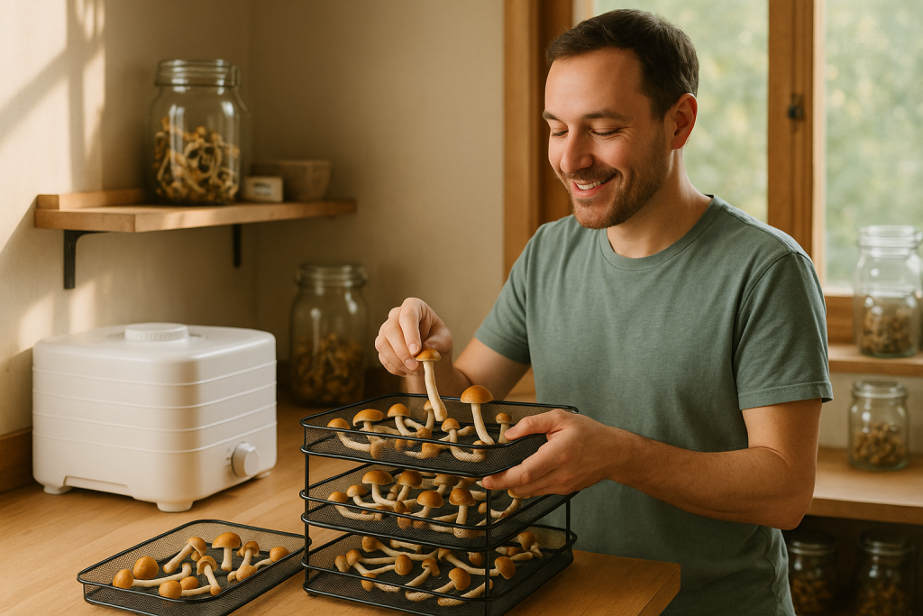 Always dry your mushrooms correctly before storage