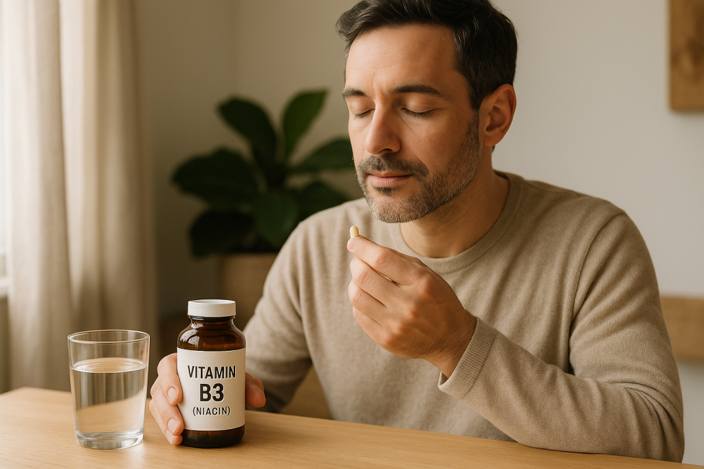 taking vitamin B3 to amplify the benefits of microdosing